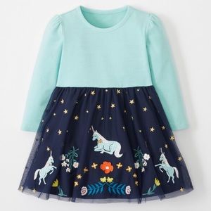 Hanna Andersson Unicorn Dress In Soft Tulle